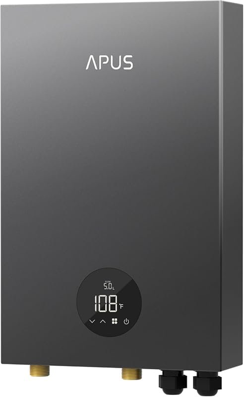 APUS 27kW 240V Tankless Electric Water Heater with Memory Function & L