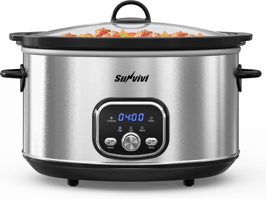 Programmable 8.5QT Portable Multi-Cooker with Delay Start, Adjustable 