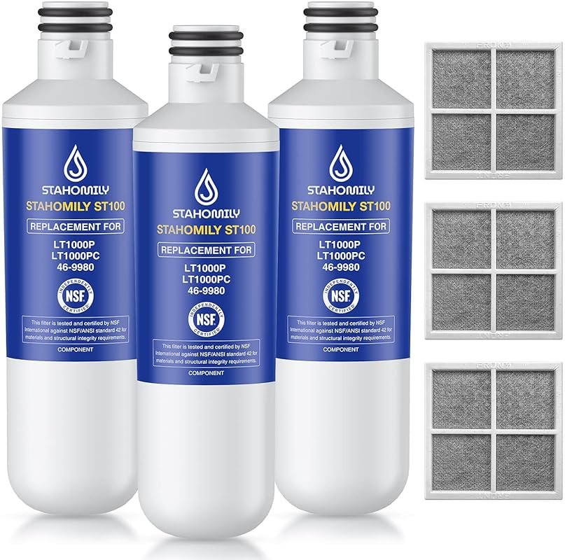 LT1000P ADQ747935 Water Filter Combo with LT120F Air Filter, Fits LG &