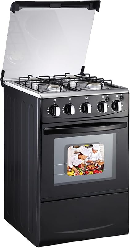 20-inch LPG Gas Range with 4-Burner Cooktop, 62L Oven, 201 Stainless S