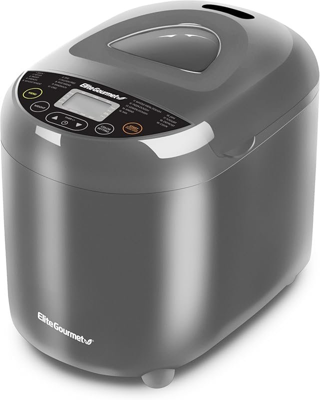 Gourmia 2LB Bread Maker with Jam Mode, Auto Dispenser & Dishwasher-Saf