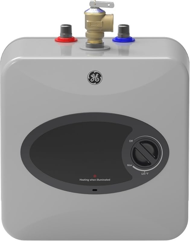 GE Appliances 2.5 Gallon Mini Tank Water Heater with Adjustable Thermo