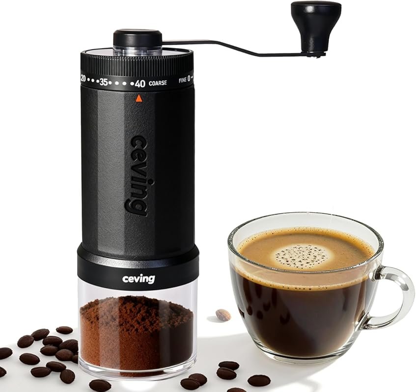 World's First 60g Manual Coffee Grinder with 40 Adjustable Ceramic Bur