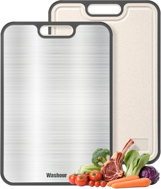 Titanium Cutting Board – Food Grade Double-Sided Non-Toxic Chopping Bo