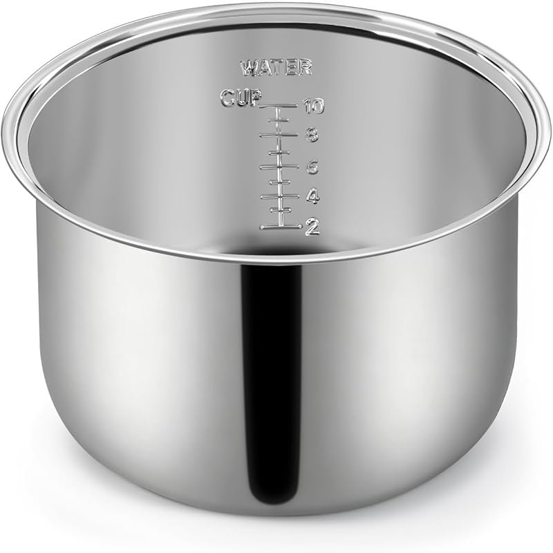 Original Stainless Steel Rice Cooker Inner Pot (10 Cup) by Ingpro – Re