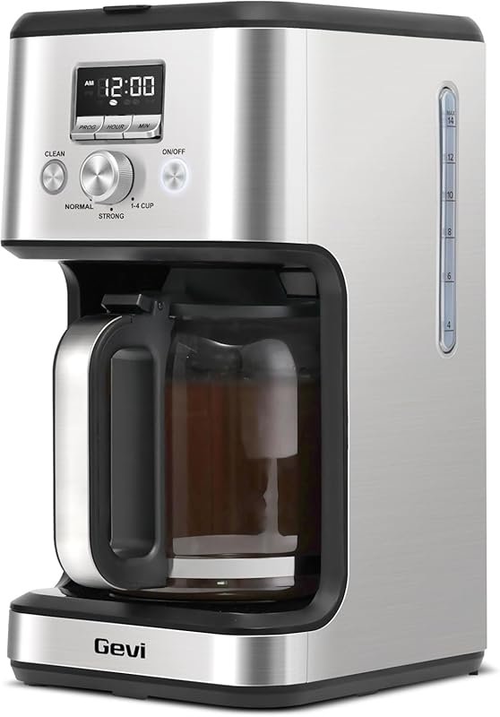 Gevi 14-Cup Programmable Coffee Maker with Strong Brew & 2-Hour Keep W