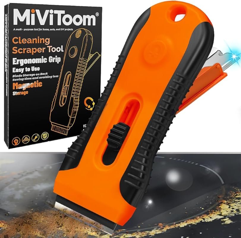 Non-Scratch Multi-Surface Hob Cleaner with Storage Box & Extra Replace