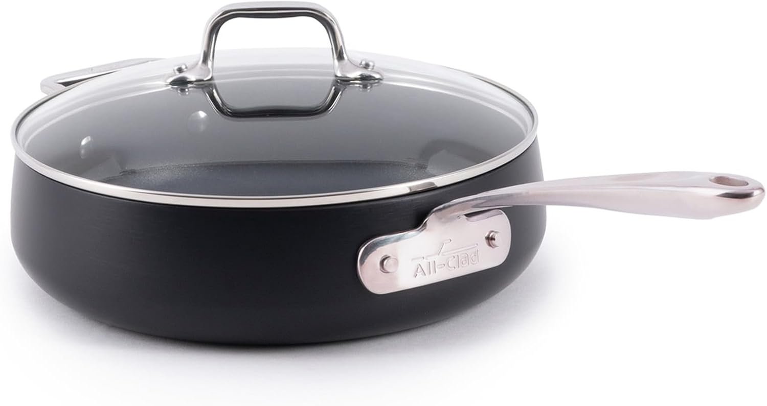 All-Clad HA1 Hard Anodized Nonstick Sauté Pan, 4 Qt, 12