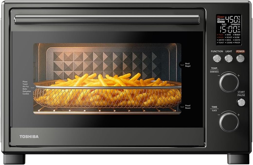 TOSHIBA ChefFry 12‑in‑1 Air Fryer Toaster Oven Combo