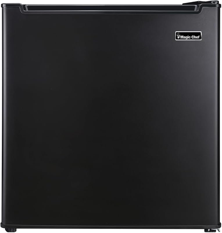Magic Chef 1.7 Cu Ft Black Mini All Refrigerator for Bedroom, Apartmen