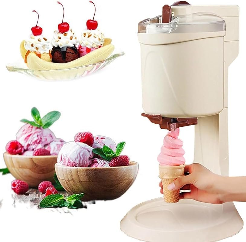 Professional Countertop Soft Serve Maker for Home Use & Easy Cleaning