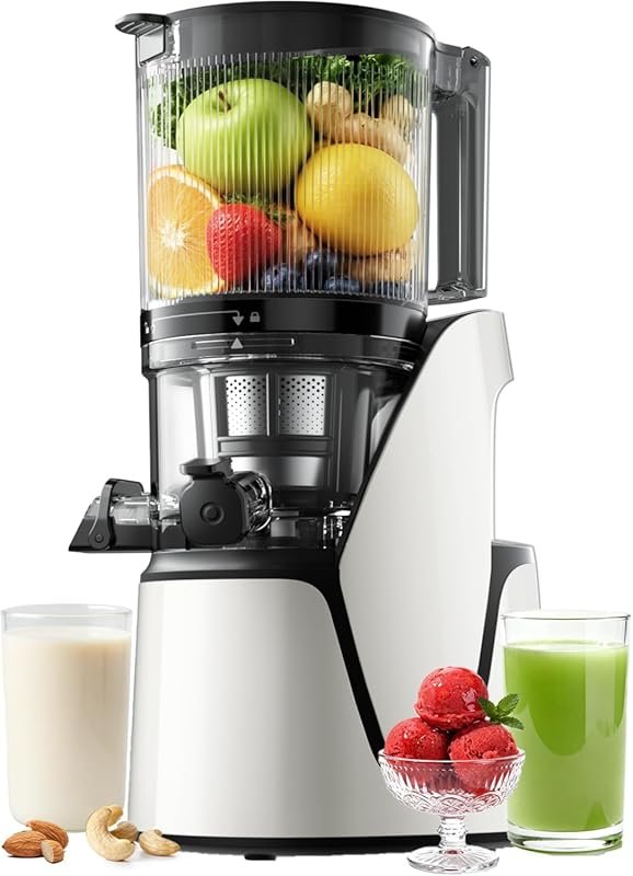EanOruus Cold Press Juicer 100oz, Extra Large Chute, AC Motor for Juic