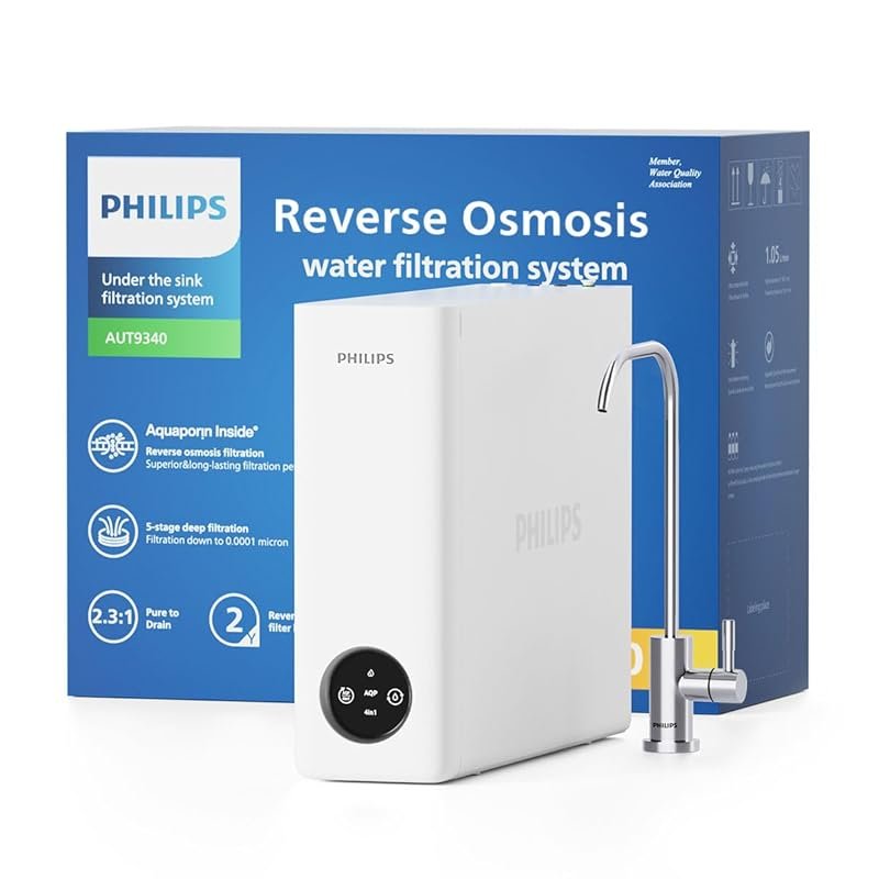 Philips AUT9340 Tankless RO System, 400 GPD, 2.3:1 Pure to Drain, NSF/