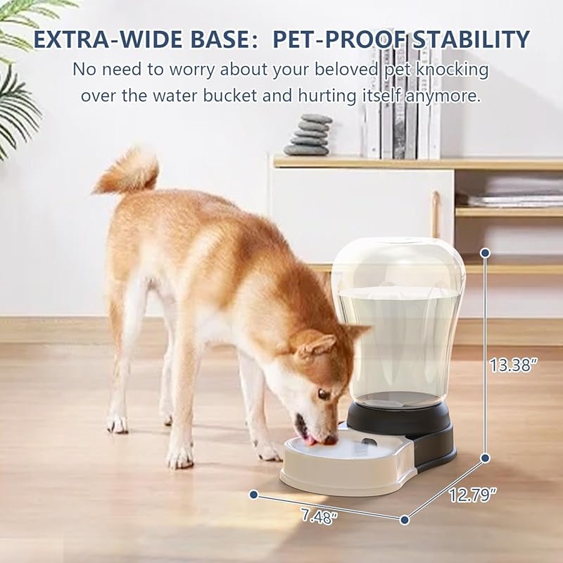 6‑Liter Automatic Gravity Dog Water Dispenser – Holds 3 Soda Bottles, 