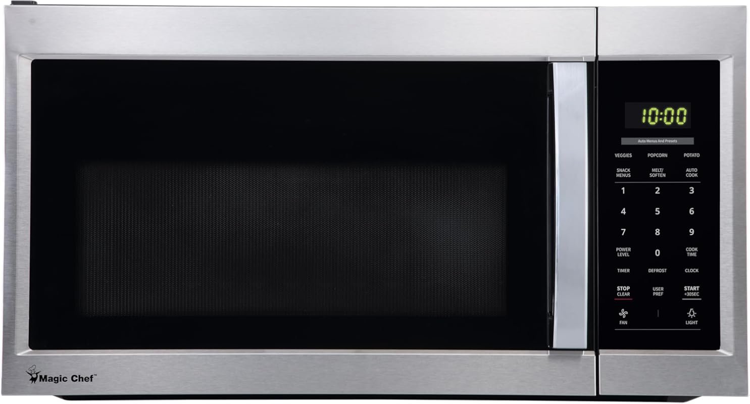 1.7 cu ft Stainless Steel Over‑the‑Range Microwave with Sensor Cooking