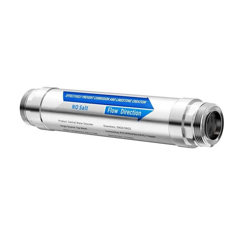 Salt Free Whole House Water Descaler – Prevents Limescale in Pipes, He