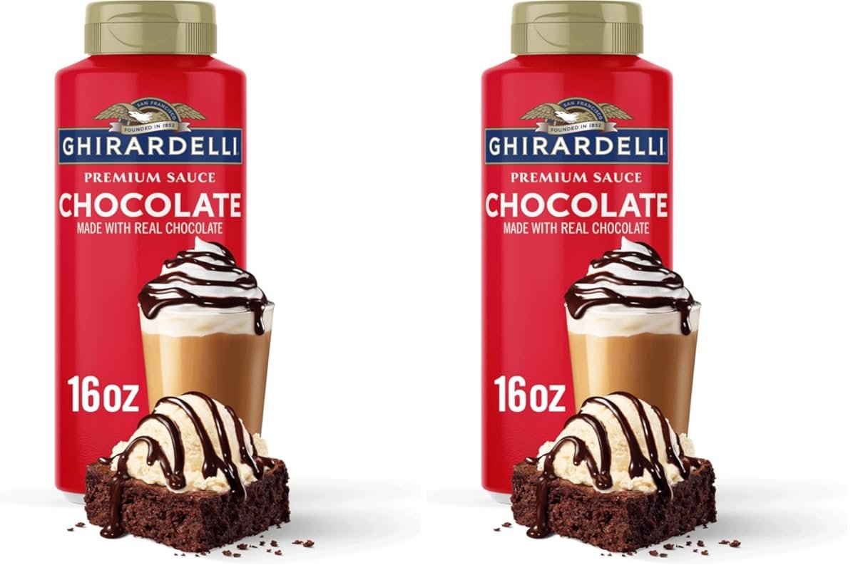 Ghirardelli Premium Chocolate Sauce, 16 oz (Pack of 2) – Luxurious Top