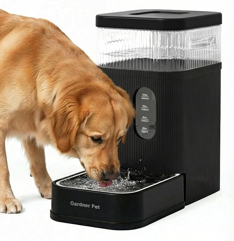 Gardner Pet 2.2‑Gallon Automatic Gravity Water Bowl – Stainless Steel