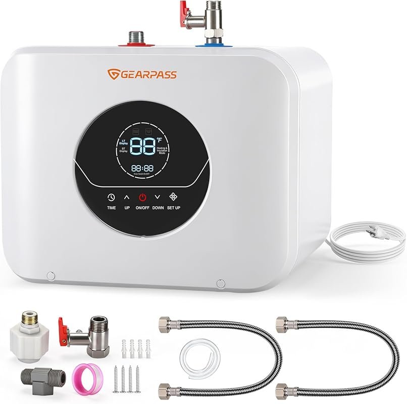 4 Gallon Electric Mini Tank Water Heater 120V 1500W, Fast Heating, CSA