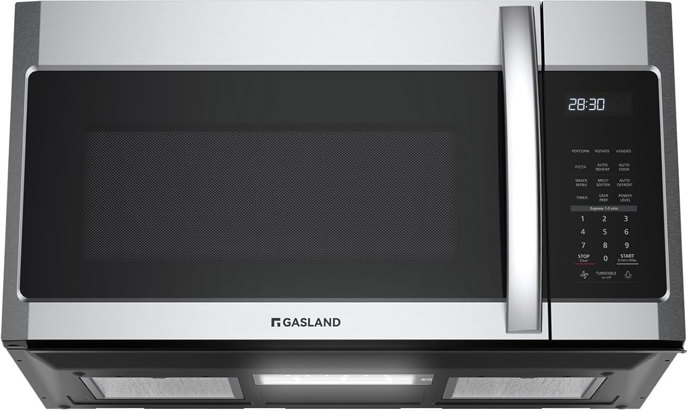 GASLAND 30‑Inch Over‑the‑Range Microwave, 1.9 cu ft Capacity, 1000 W,