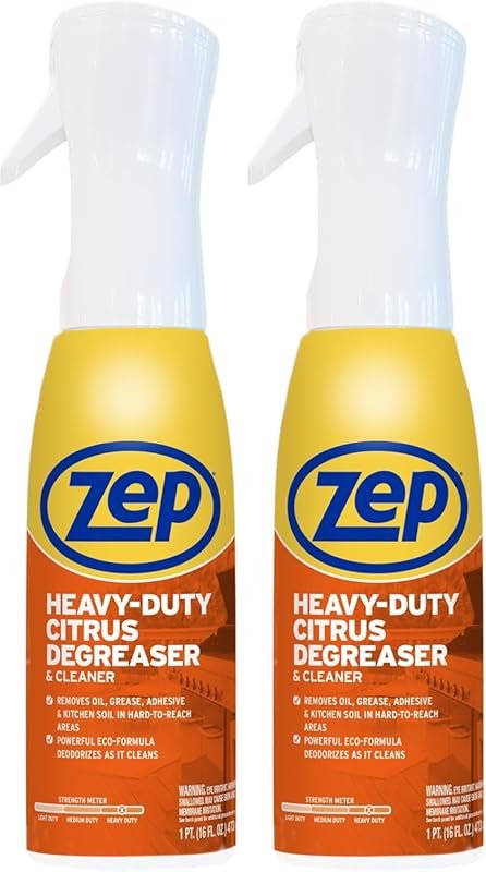 Zep Heavy Duty Citrus Degreaser Mist (Pack of 2) – Removes Grease, Oil