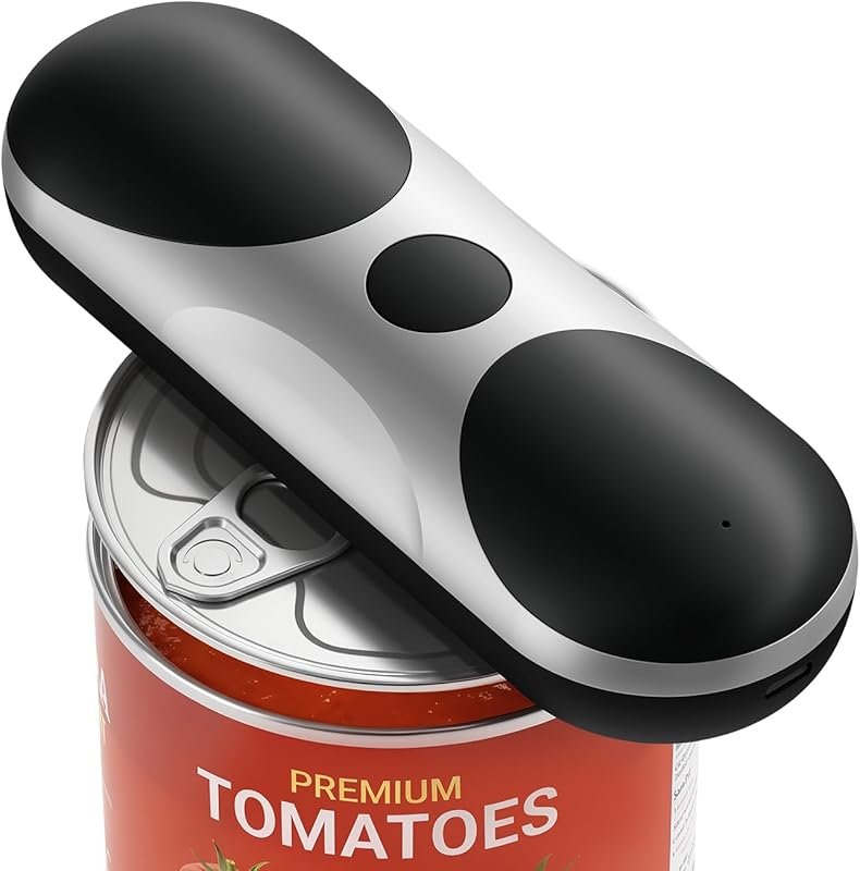 USB Rechargeable Electric Can Opener for Seniors, Hands-Free, Smooth E