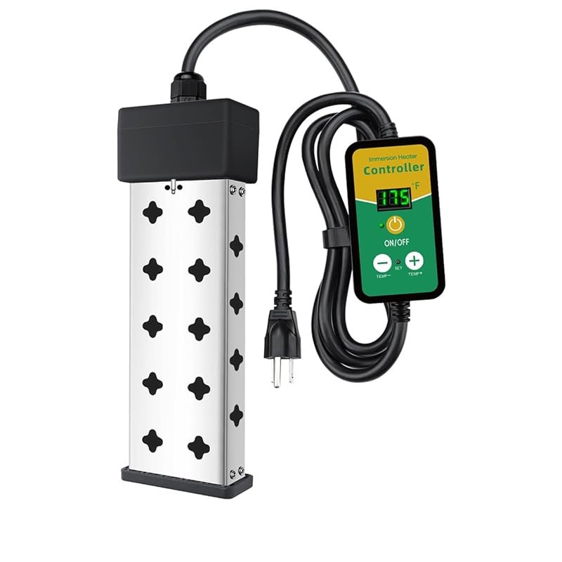 1800W Immersion Water Heater, 120V, Digital Thermostat, Dry Burn Prote