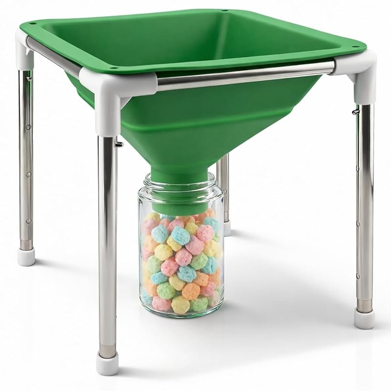 Wide-Mouth Collapsible Silicone Funnel for Harvest Right Freeze Dryer,