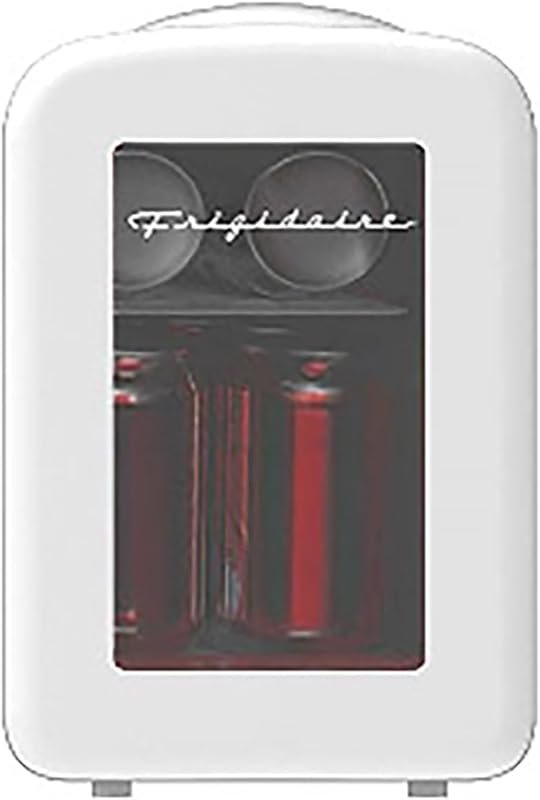 Frigidaire Mini Fridge with Transparent Door, 1 Gal Capacity for Six C