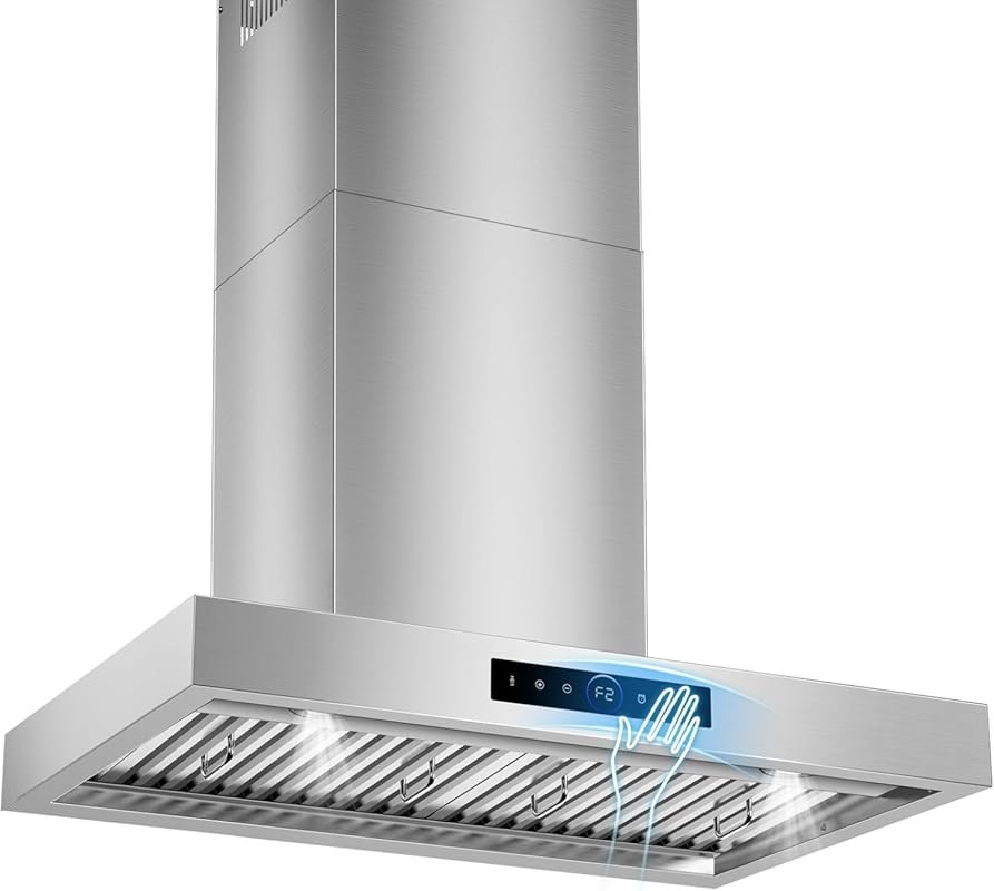 30‑Inch Stainless Steel Wall‑Mount Range Hood – 1200 CFM, 4‑Speed Gest