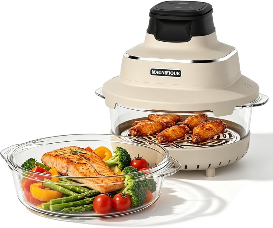MAGNIFIQUE Glass Air Fryer Set