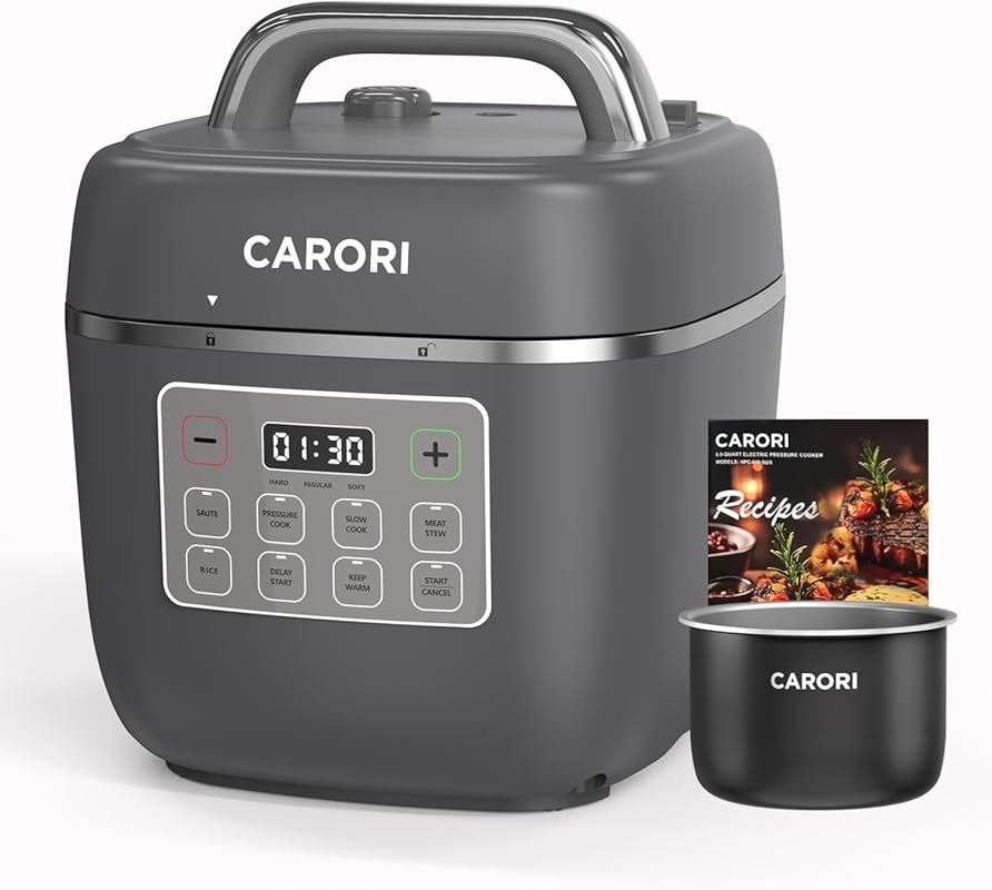 Carori 8‑in‑1 Electric Pressure Cooker, 3‑Qt Compact Multi‑Cooker with