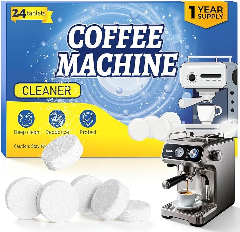 24 Pack Descaler Tablets Deep Clean for Keurig, Nespresso, Ninja & Mor