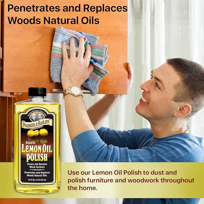 Parker & Bailey Lemon Oil Furniture Polish & Cabinet Cream Set