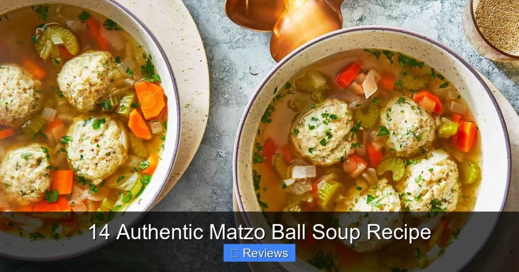 14 Authentic Matzo Ball Soup Recipe