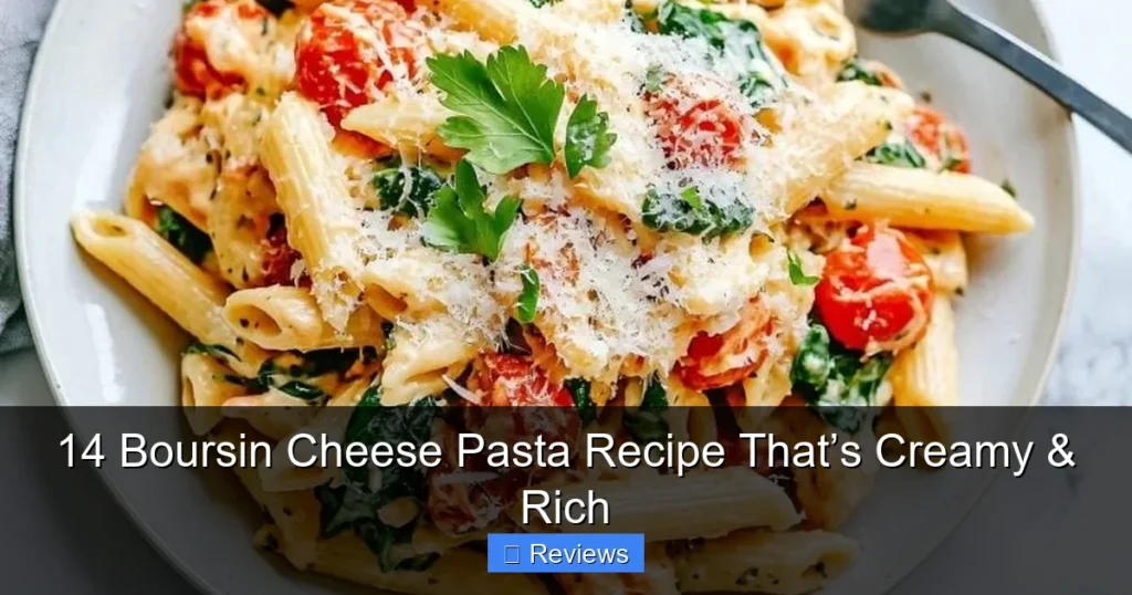 14 Boursin Cheese Pasta Recipe That’s Creamy & Rich