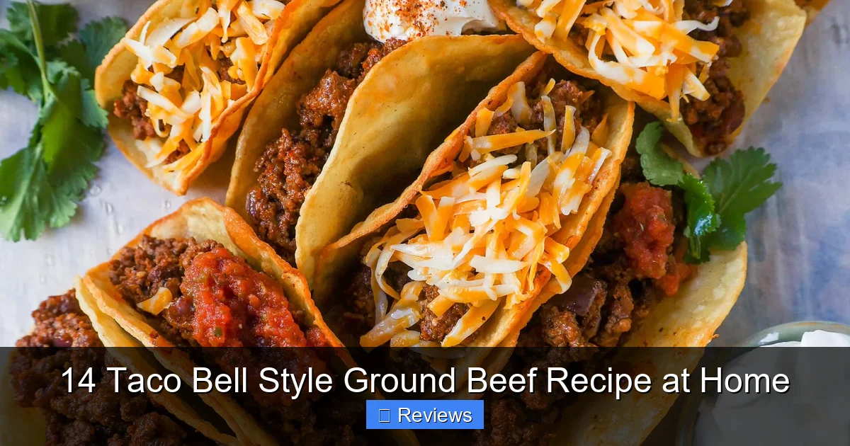 14 Taco Bell Style Ground Beef Recipe at Home