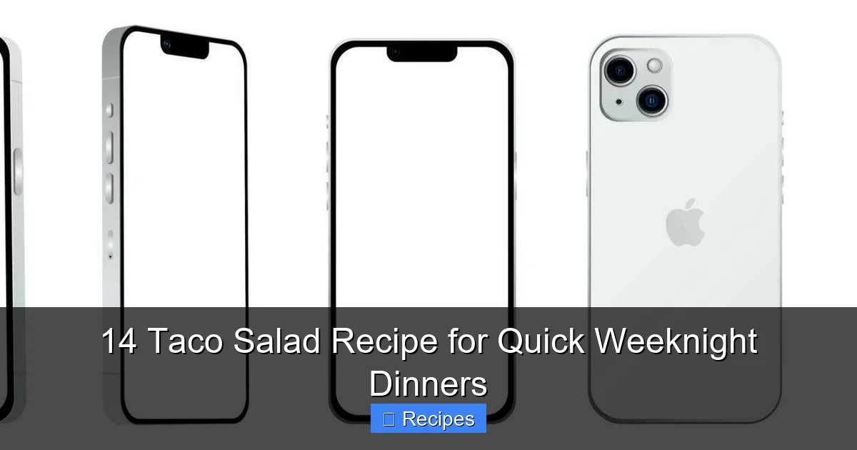 14 Taco Salad Recipe for Quick Weeknight Dinners