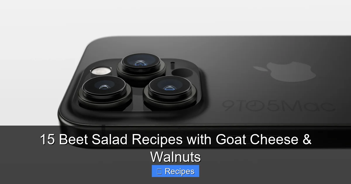 15 Beet Salad Recipes with Goat Cheese & Walnuts