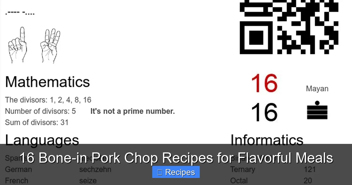 16 Bone-in Pork Chop Recipes for Flavorful Meals
