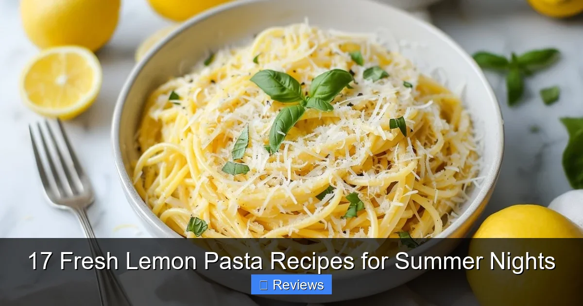 17 Fresh Lemon Pasta Recipes for Summer Nights