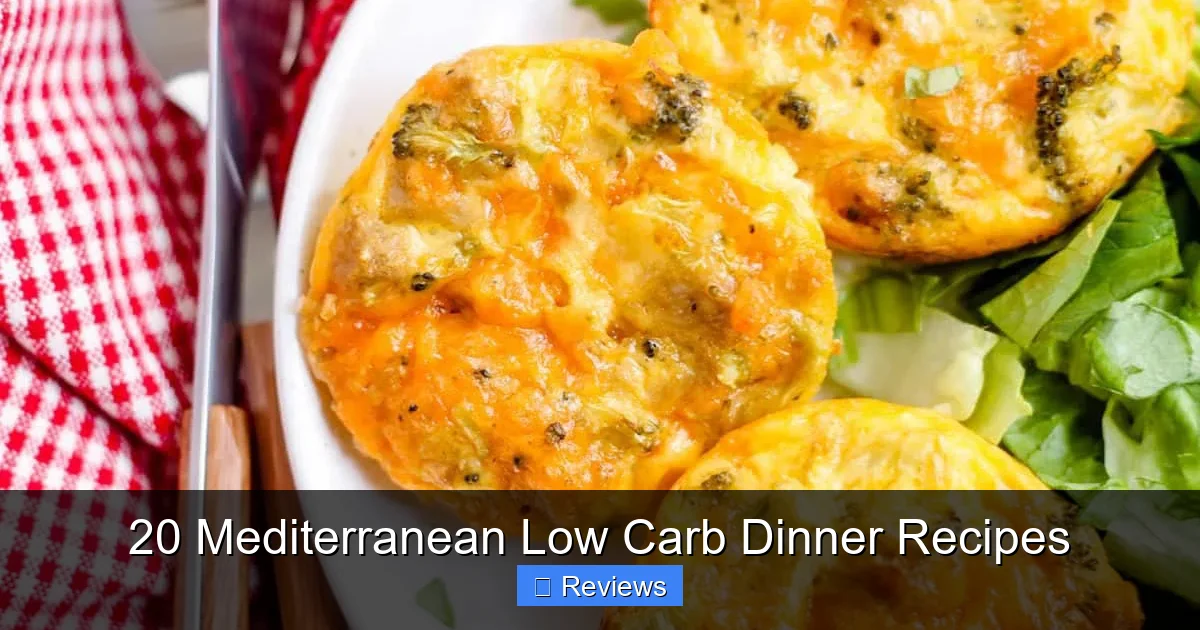 20 Mediterranean Low Carb Dinner Recipes