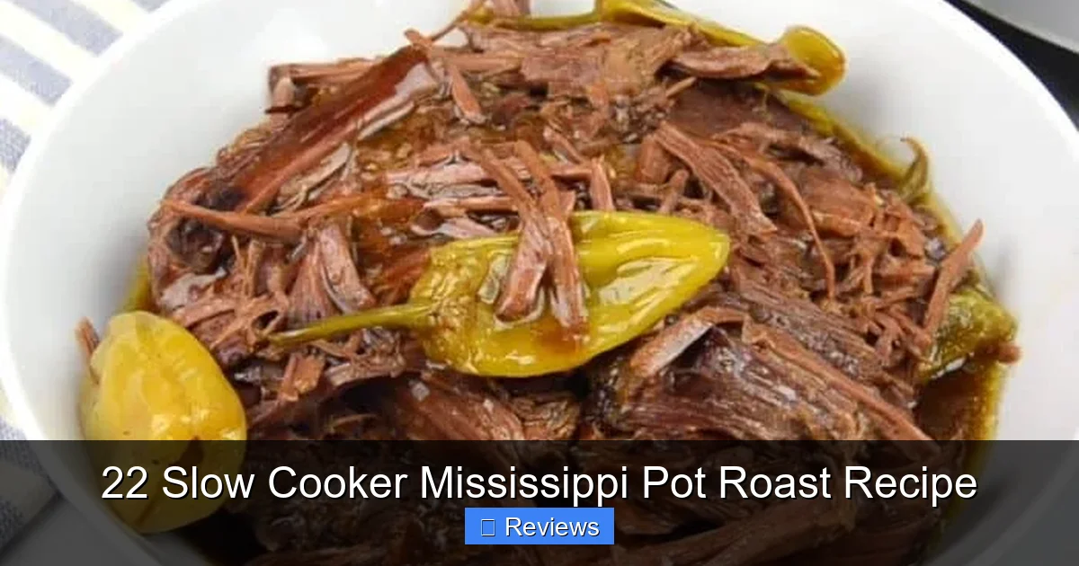 22 Slow Cooker Mississippi Pot Roast Recipe