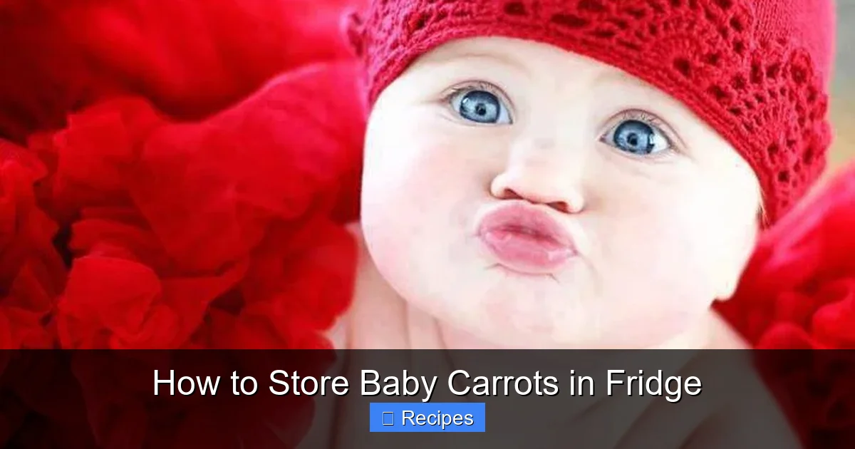 How to Store Baby Carrots in Fridge