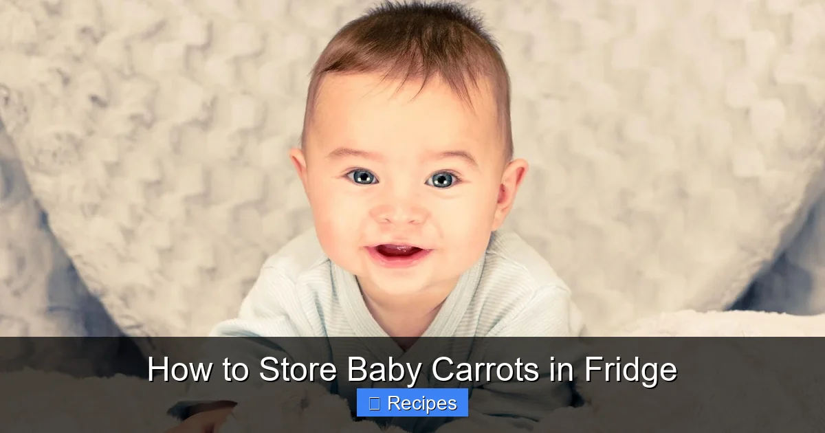 How to Store Baby Carrots in Fridge