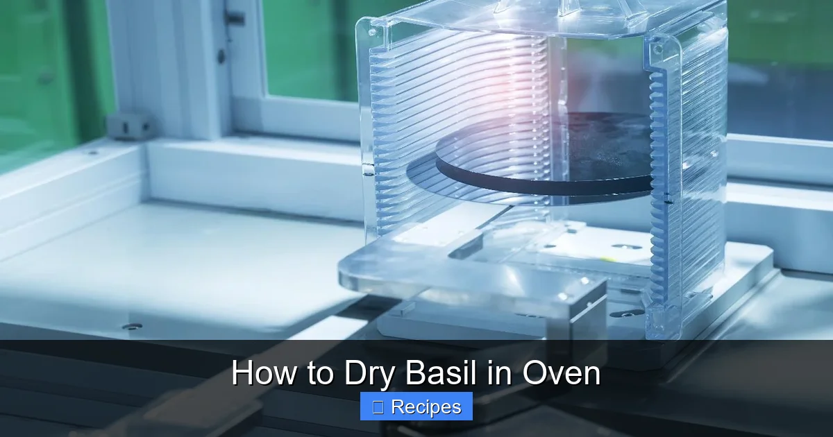 How to Dry Basil in Oven