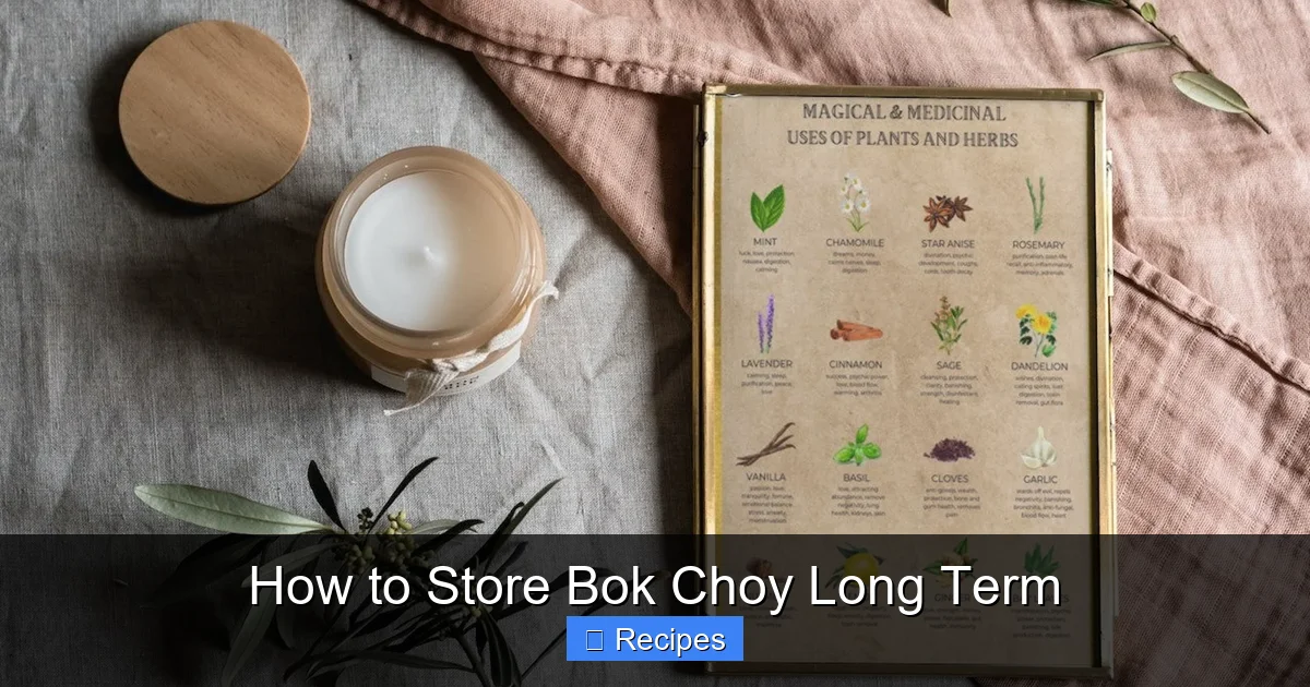 How to Store Bok Choy Long Term