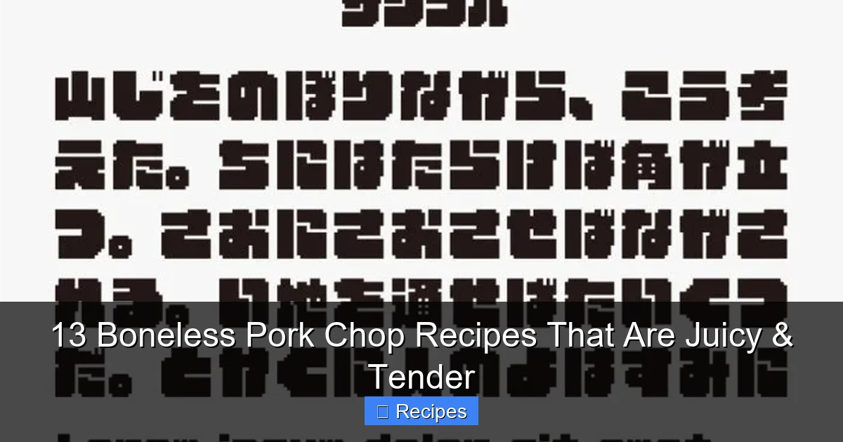 13 Boneless Pork Chop Recipes That Are Juicy & Tender