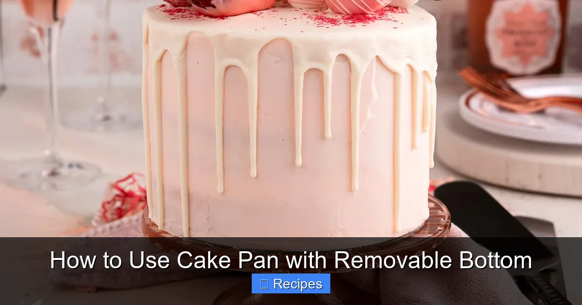How to Use Cake Pan with Removable Bottom