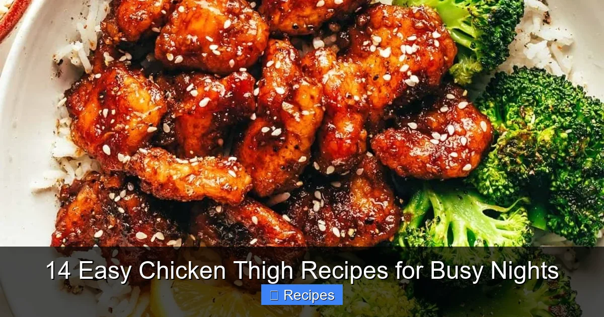14 Easy Chicken Thigh Recipes for Busy Nights